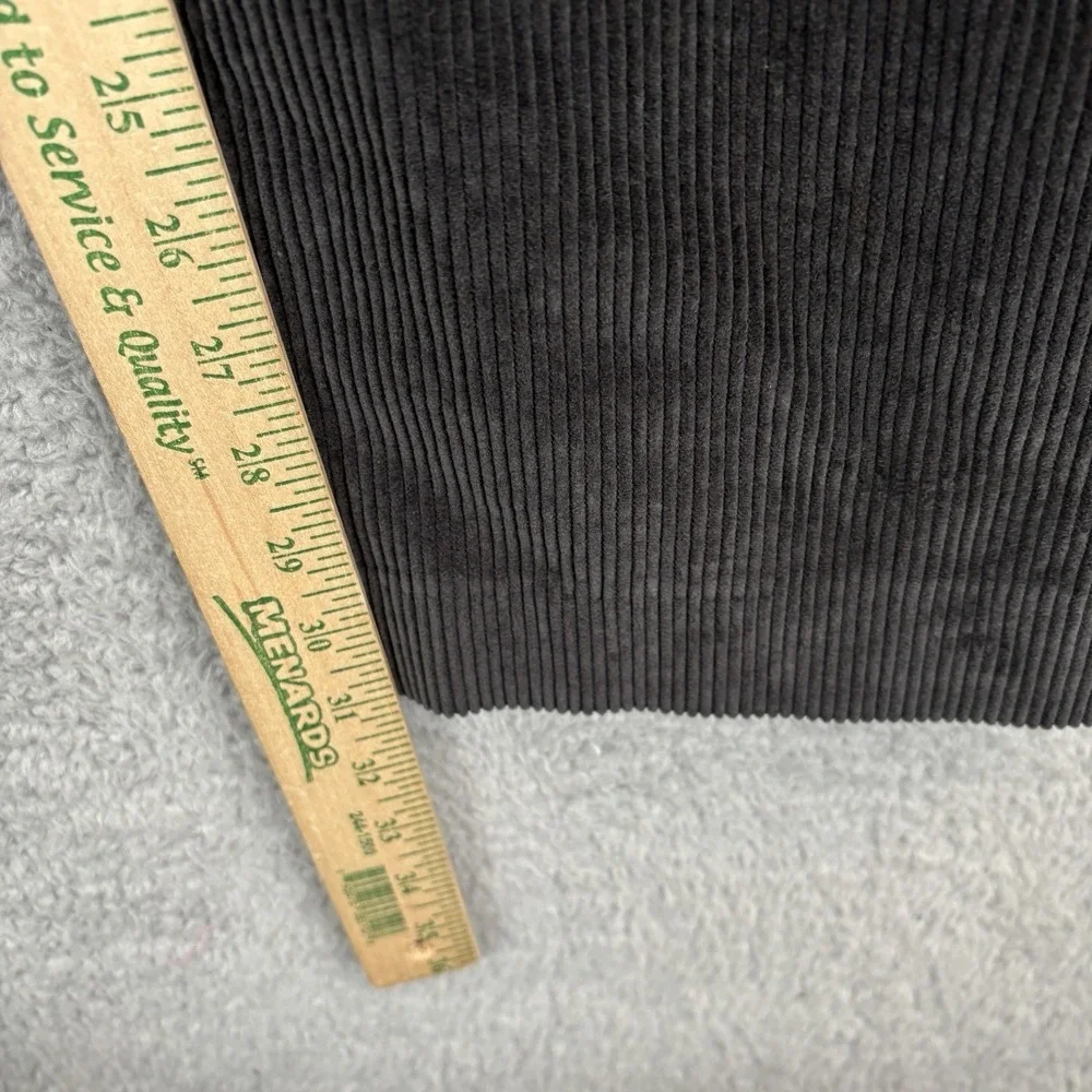 LLBean Corduroy Pants Mens 40x30 Black‎ Pleated Comfort Stretch Waist 285260